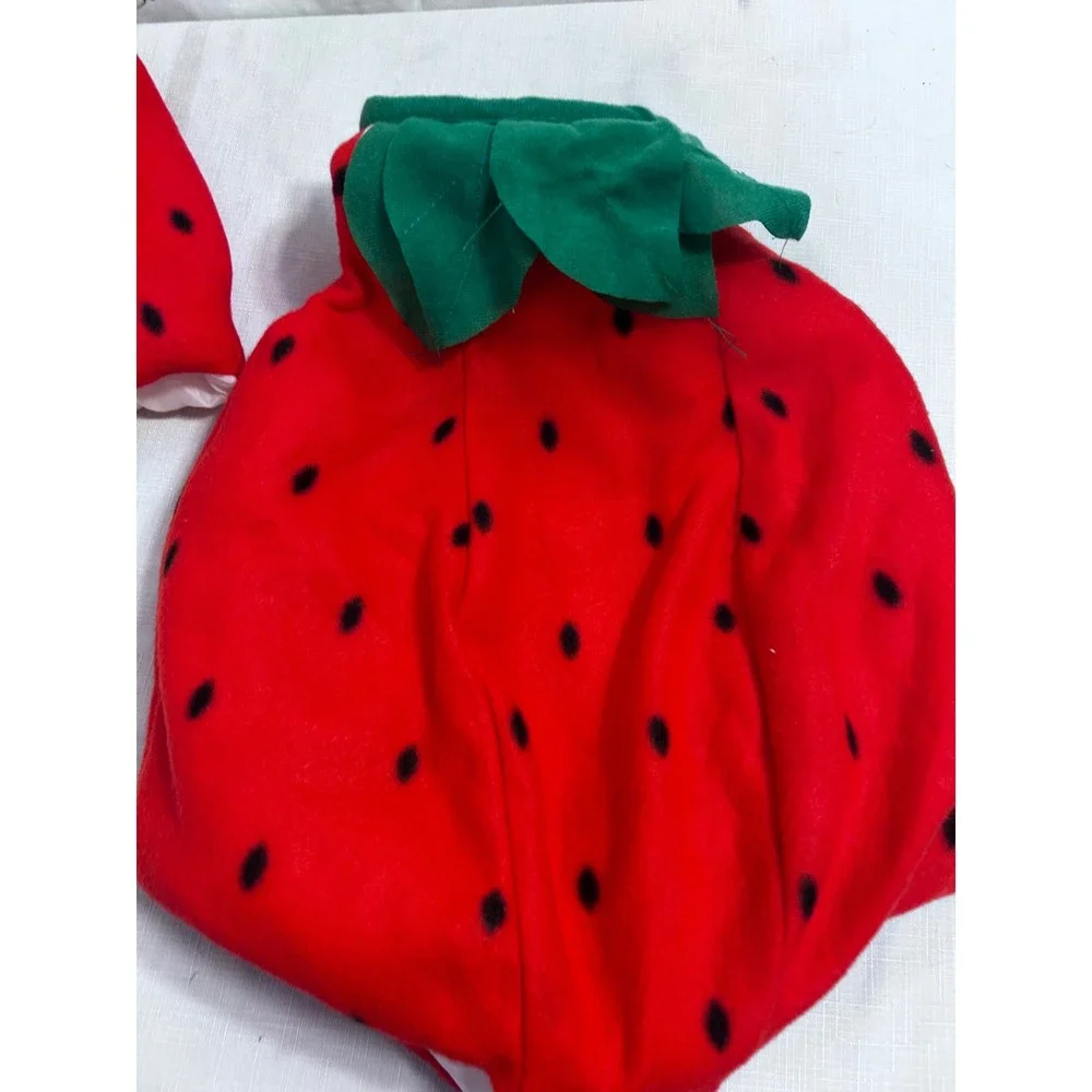 Rubies II Strawberry Costume Infant Red Berry Cute Plush 2pc Set Kids